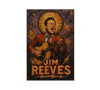 ZYGNBHL Póster de la serie "Heaven Needs Country Music", cantante Jim_Reeves, decoración de lienzo para dormitorio, paisaje deportivo, oficina, habitación, regalo, sin marco, 12 x 18 pulgadas