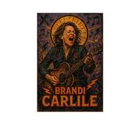 ZYGNBHL Póster de pared en lienzo de Brandi_Carlile de cantante de campo para decoración del hogar, escuela, oficina, sin marco, 61 x 91 cm