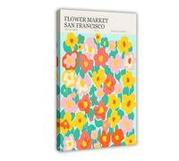 ZYGNBHL Póster decorativo de San Francisco para el hogar, dormitorio, minimalista, moderno, marco de 16 x 24 pulgadas