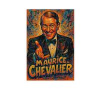 ZYGNBHL Póster en lienzo con diseño de Maurice_Chevalier, para pared, dormitorio, oficina, habitación, regalo, sin marco, 40,6 x 61 cm
