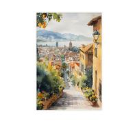 ZYGNBHL Póster en lienzo de Barcelona, España, introducción a la ciudad, dormitorio, baño, deportes, paisaje, oficina, decoración de habitación, regalos de colegas, sin marco, 24 x 36 i