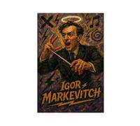 ZYGNBHL Póster en lienzo de Conductor Igor_Markevitch, arte para pared, dormitorio, oficina, habitación, regalo, sin marco, 40,6 x 61 cm