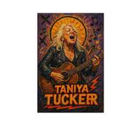 ZYGNBHL Póster impreso de la cantante country Tanya_Tucker para habitación de adolescentes y niños, lienzo para pared, sin marco, 20 x 30 pulgadas