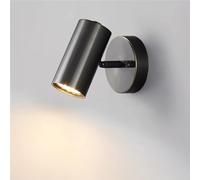 ZYGPH Aplique de Pared Ajustable, lámpara de Lectura LED, lámpara de Noche giratoria con Base E27, Foco de Pared para Dormitorio, cabecero, Pasillo, escaleras, decoración de Hotel (Negro)