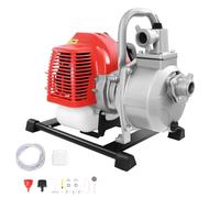 ZYGPH Bomba de Agua a Gasolina de 2 Tiempos y 2 HP, de 1", para riego de Alto caudal, para trasvase de Agua, portátil para riego de estanques y Jardines, Ideal para viveros y paisajismo.