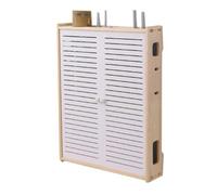 ZYGPH Caja de Almacenamiento Grande para Router WiFi, Montaje en Pared, Organizador de routers, contenedor para gestión de Cables, Estante Flotante Decorativo Blanco Creativo, 9 tamaños