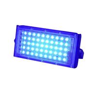 ZYGPH Foco Reflector LED para Exteriores de 50 W, Rojo, Verde, Azul y Blanco, Impermeable, para Pared de Calle, Patio, Garaje y más (Azul).