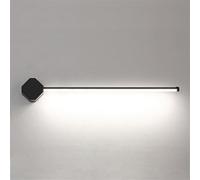 ZYGPH Lámpara de Pared Negra para Espejo Interior, Moderna lámpara de Pared LED para Dormitorio, lámpara de Pared Lineal Blanca nórdica para baño, tocador, Sala de Estar, casa,