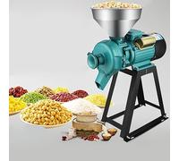 ZYGPH Molino triturador de Granos eléctrico de 3500 W, Resistente, Comercial, para Alimentos, Molinillo seco, Cereales, maíz, café, Trigo, máquina de alimentación con Embudo (Verde)