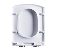 ZYGPH Tapa de Inodoro Cuadrada Universal de Cierre Lento, fácil instalación, Color Blanco, diseño higiénico Duradero, Compatible con la mayoría de inodoros estándar, Elemento Esencial para el baño.
