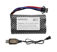 ZYGY 1PCS 7.4V 1500mAh SM - 3P La batería del Enchufe está Equipada con un Cable de Carga USB.para DE43 DE60 RC Racing Remote Control Car Battery 1575 volquete Engineering Car Toy Car