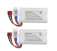 ZYGY 2PCS 11.1V 2000mAh T Enchip Battery de Litio para 210E 200E R608 2104 Cielo de Alta Velocidad de Alta Velocidad RC Elektro Modelo de Arranque de Botas Tumbler Boat