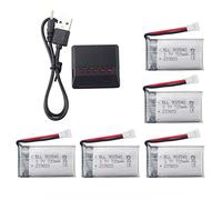 ZYGY 5pcs 3.7V 720mah Lipo Batería y 5en1 Cargador para Syma X5C X5C-1 X5 X5SC X5SW H5C V931 S5C FQ36 UFO 3000 UDI U45 U45W T5W H42 SS40 GoolRC T32 RC Quadcopter