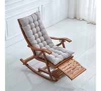 ZYHA Cojín para Silla con Respaldo Alto Jardín Microfibra Cómodo Mecedora Patio Exterior Cojín con Tumbona Cojín de Asiento reclinable Acolchado Grueso con Respaldo 125x48cm Rojo 1 Piezas