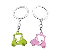 ZYHARUKO 2 llaveros colgantes de aleación de zinc para carrito de golf, llavero temático deportivo, para entusiastas del torneo, souvenirs, B, Talla única