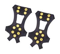 ZYHARUKO 2 paquetes de pinzas versátiles para hielo, universales, antideslizantes, tracciones, tacos Witer para exteriores, para invierno, montañismo y senderismo, botas de senderismo