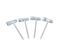 ZYHARUKO 4 piezas de llave de motosierra de repuesto de 13 a 19 mm, llave de motosierra en T, removedor de herramientas para cadenas, equipos de alimentación al aire libre