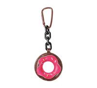 ZYHARUKO Abalorio de donas para bolsos, bolsos, accesorios, dijes de cuero de moda, llaveros de coche, accesorios, f, One Size