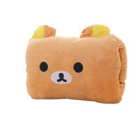 ZYHARUKO Adorable cojín de caricatura, calentador de manos con relleno de algodón suave, brazo de almohada para el hogar y la oficina, calentador de felpa