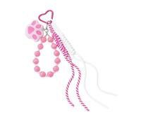 ZYHARUKO Adorable colgante de garra de gato con detalle de fresa acrílica, práctico soporte de metal para llavero, regalo perfecto para ella, soporte acrílico multifuncional, a