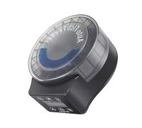 ZYHARUKO Alimentador redondo para mascotas alimentado por pilas con control de porciones de temporizador, ajustes ajustables para polvo, pellets, alimentos secos, proveedor automático de peces
