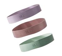 ZYHARUKO Banda ancha de alta elasticidad, antideslizante, múltiples niveles de resistencia, guía de entrenamiento impresa, siliconas, cinturón de ejercicio, banda elástica de silicona de alta calidad