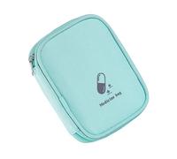 ZYHARUKO Bolsa de primeros auxilios de viaje, bolsa vacía de almacenamiento vacía con múltiples compartimentos, pequeñas bolsas de primeros auxilios con cremallera, Green, Mass Beauty