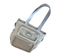 ZYHARUKO Bolso bandolera con ventana transparente de gran capacidad para colegiala japonesa, para adolescentes, escuela, compras, viajes, Blue, One Size