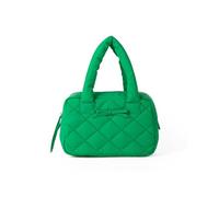 ZYHARUKO Bolso de mano de poliéster ligero con costuras de rombos a la moda, bolso de mano suave para el trabajo, viajes, resistente al desgaste, organizador de trabajo de poliéster, Green, One Size