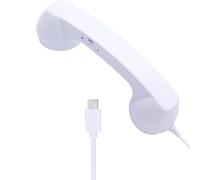 ZYHARUKO Cable retro para teléfonos tipo C, botón de llamada física, diseño ergonómico, conectores directos para conversaciones claras, receptor retro