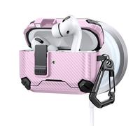 ZYHARUKO Caja de auriculares de carga antideslizante para Pods de 3ª generación, soporte de teléfono que absorbe los golpes y soporte de teléfono con bloqueo automático para Pods Eaphone Case