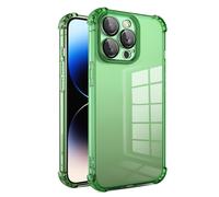 ZYHARUKO Carcasa transparente de cobertura completa para teléfono 14, a prueba de golpes, flexible, resistente al agua