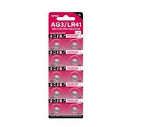 ZYHARUKO Cell Coin AG3 - Pilas de botón de 1,55 V SR41 192 L736 384 SR41SW CX41 LR41 392 para lámparas, relojes, cámaras