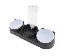 ZYHARUKO Comederos elevados de doble tazón para mascotas con dispensador automático de agua, base antideslizante para perros y gatos, alimentación diaria, suministro de riego, doble tazón, alimentador