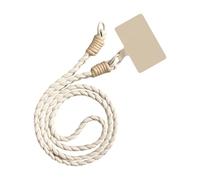 ZYHARUKO Cordón trenzado de tres líneas de poliéster resistente para smartphone, correa ergonómica para dispositivos y bolsas, cordón trenzado de tres hilos