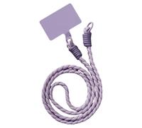 ZYHARUKO Cordón trenzado de tres líneas de poliéster resistente para smartphone, correa ergonómica para dispositivos y bolsas, cordón trenzado de tres hilos