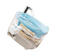 ZYHARUKO Distribuidor de agua de gato de gran capacidad, tecnología de filtro de 3 capas, acción silenciosa por debajo de 45 dB, cierre automático contra alfombrilla deslizante, fácil montaje