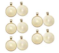 ZYHARUKO Elegante ajuste redondo de aleación de zinc para creación de joyas hechas a mano, componentes de collar antiguo, joyería, manualidades, componentes de metal, talla única, como se describe