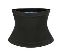 ZYHARUKO Faja reductora de cintura azul para hombres y mujeres, transpirable, cinturón de sauna, adelgazante, banda de sudor, entrenador de cintura, transpirable, moldeador de entrenamiento azul