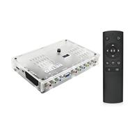 ZYHARUKO FM83 108 - Conversor de video avanzado procesador de video compatible con entradas VGA de componentes Scart RGBS y adaptador VGA de control WiFi