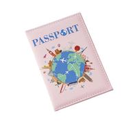ZYHARUKO Fundas para pasaportes, de piel sintética, tarjetero, impresión a color, fundas para pasaportes globales, accesorios de viaje para mujeres y hombres, impresión a color, cubierta global para