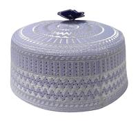 ZYHARUKO Gorro turbante bordado en relieve para hombre, transpirable, Islams Kufi, oración EID Ramazan, hiyabs, gorras sin ala, calavera árabe, festival, ocasión Kufi, Morado (, K