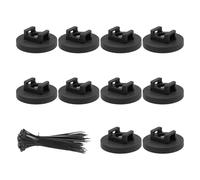 ZYHARUKO Juego completo de 30 clips de fijación de cables negros y sistemas de gestión de cables que reducen el desorden y organizan cables, juego de 30 clips automotrices