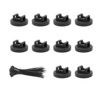 ZYHARUKO Juego completo de 30 clips de fijación de cables negros y sistemas de gestión de cables que reducen el desorden y organizan cables, juego de 30 clips automotrices