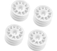 ZYHARUKO Juego de 4 cubos de rueda ABS de fácil transporte, 11 estilos de radios, mejora el agarre, accesorios de vehículo de control remoto para la serie M, cubos de rueda de coche de alto