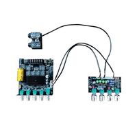 ZYHARUKO Placa de reverberación profesional de karaoke de 8 a 36 V, amplificador de sonido de efecto frontal, placa de preamplificador, módulo de mezcla DSP, módulo de preamplificador para karaoke