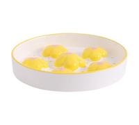 ZYHARUKO Plato decorativo de alimentación lenta, comedero de cerámica, alimentación lenta, flor dibujada a mano, en plato de cerámica, cuenco pintado a mano para gatos