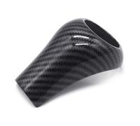 ZYHARUKO Protector de perilla de cambio de marchas de ABS con aspecto de carbono, elegante, accesorios interiores de vehículos, cubierta resistente al desgaste