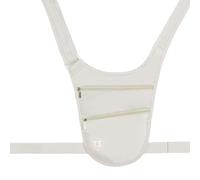 ZYHARUKO Riñonera deportiva antirrobo para mujer, pequeña bolsa cruzada con correa ajustable, cinturón invisible para viajes, beige, M248