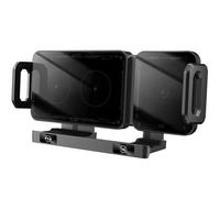 ZYHARUKO Soporte de coche de carga de refrigeración inteligente con mecanismo de abrazadera automática, estabilizador giratorio para teléfonos inteligentes, carga de refrigeración